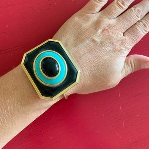 Vintage inspired gold cased cuff bracelet.